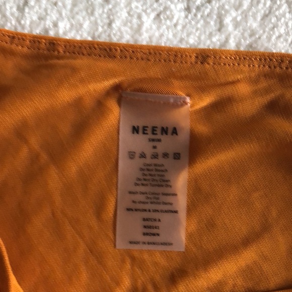 Neena Swim burnt orange mesh mini dress - Picture 4 of 10